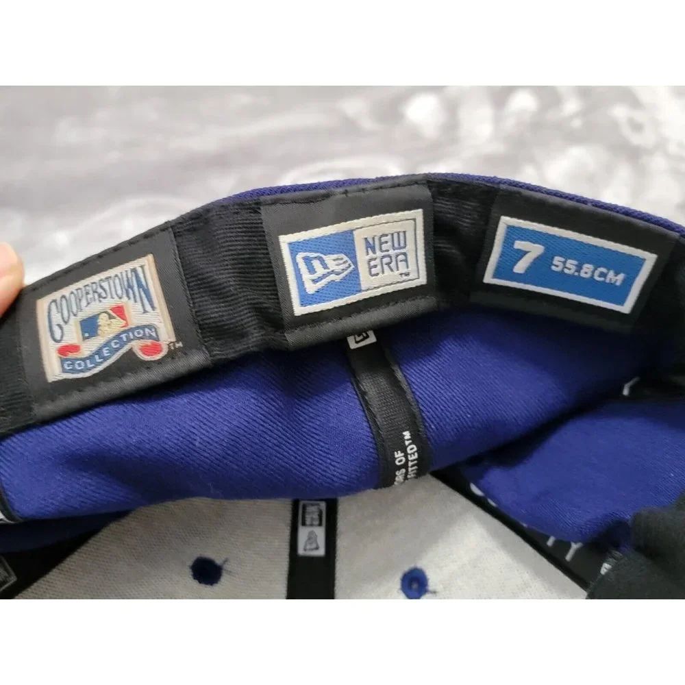 Chicago‎ Cubs New Era Cooperstown Blue white fitted hat 7